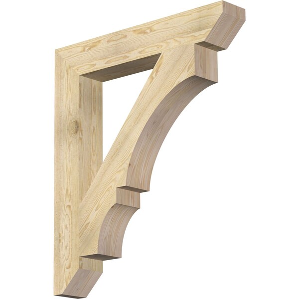 Ekena Millwork Balboa Slat Rough Sawn Bracket, Douglas Fir, 6"W x 38"D x 44"H BKT06X38X44BOA06RDF - main